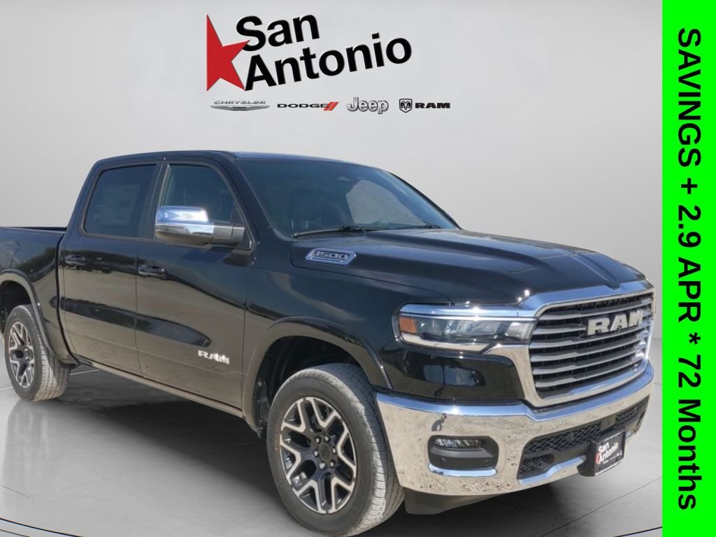 New 2026 Diamond Black Crystal Pearl-Coat Exterior Paint RAM Laramie image 1