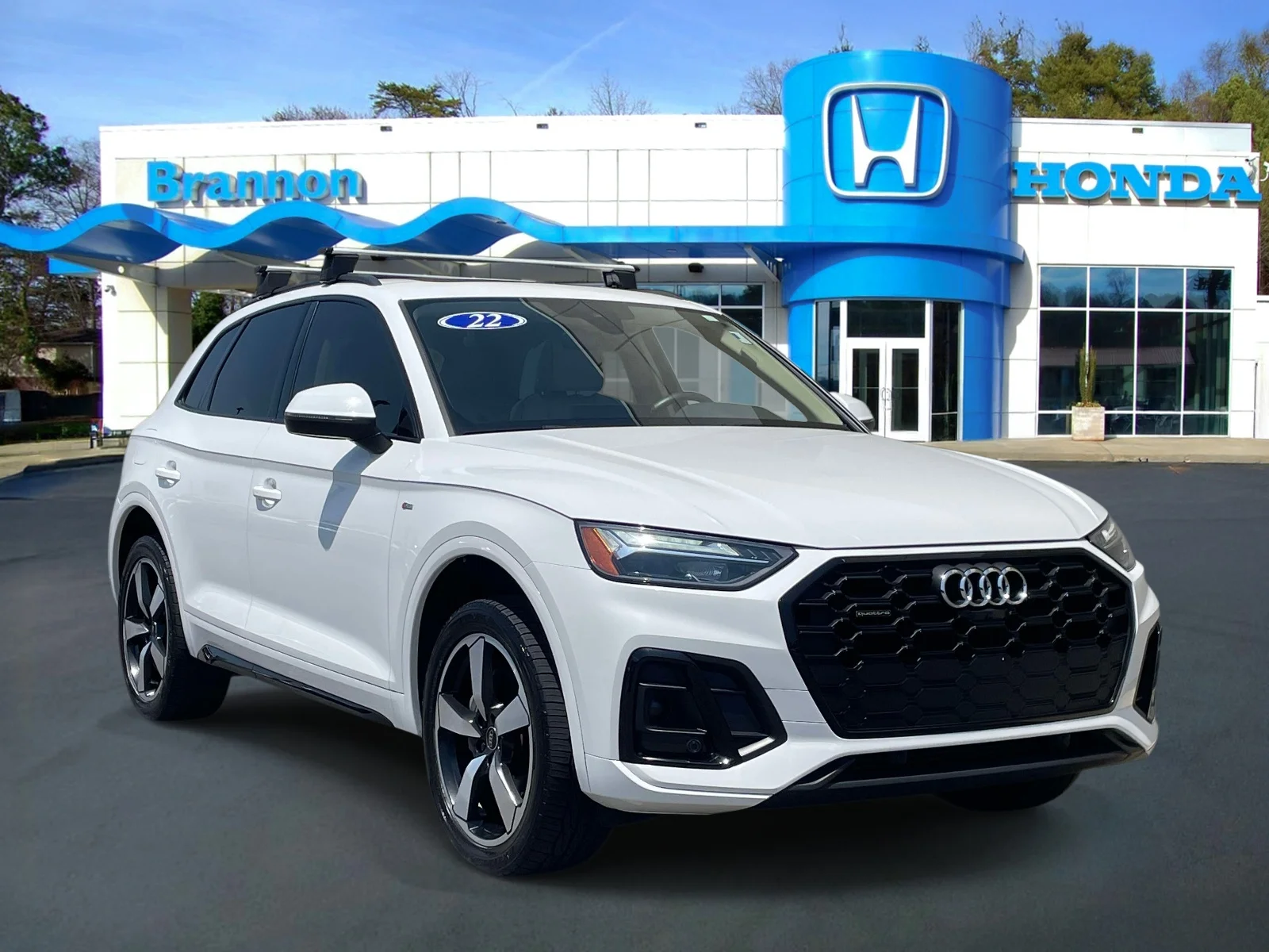 Used 2022 Glacier White Metallic Audi S line Premium Plus 45 TFSI quattro image 1