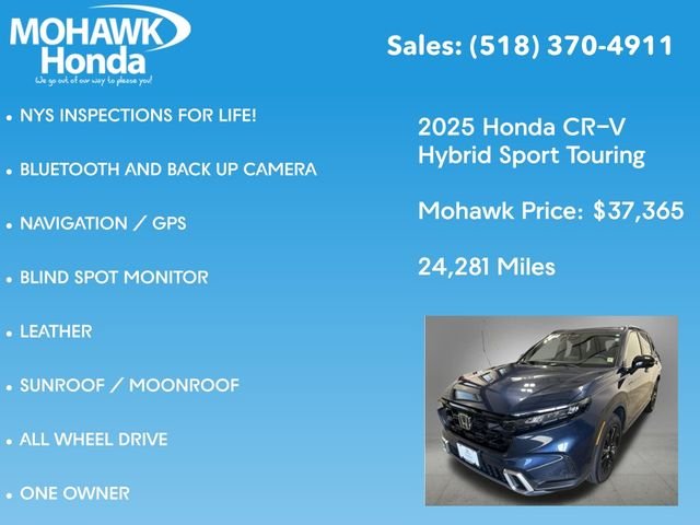 Certified Used 2025 Canyon River Blue Metallic Honda Sport Touring image 8
