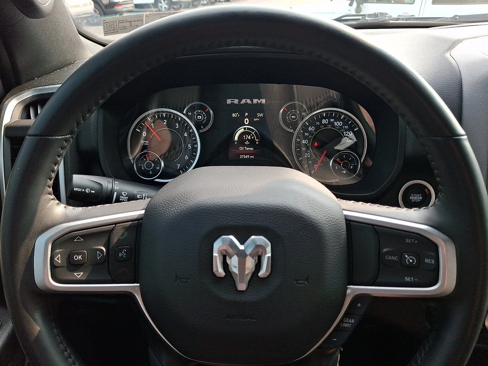 Used 2023 Diamond Black Crystal Pearlcoat Ram Big Horn image 19