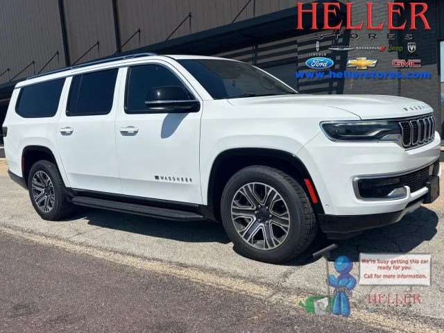 Used 2024 Bright White Clearcoat Jeep Series II image 1