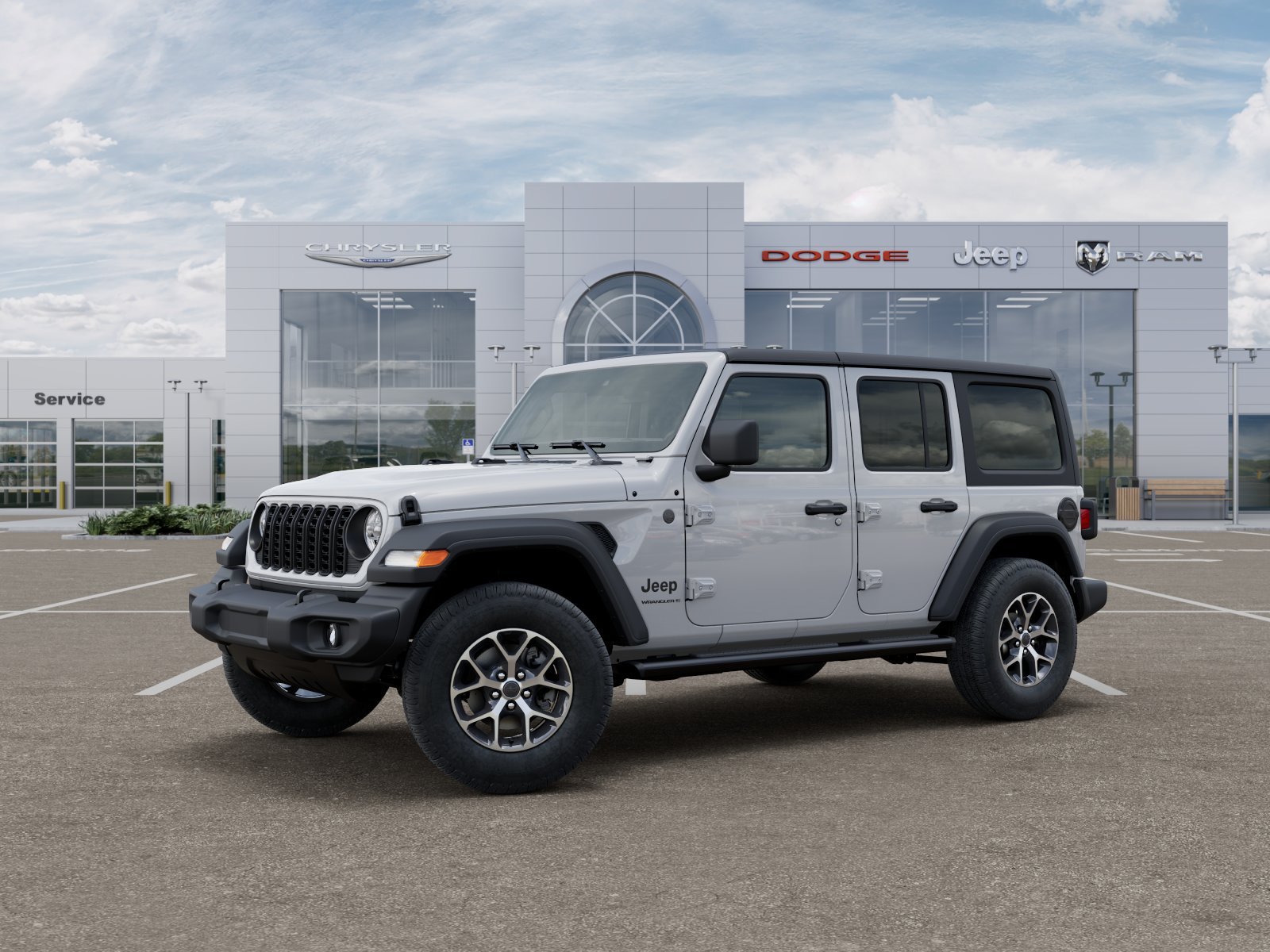 New 2025 Bright White Clearcoat Jeep Sport S image 25