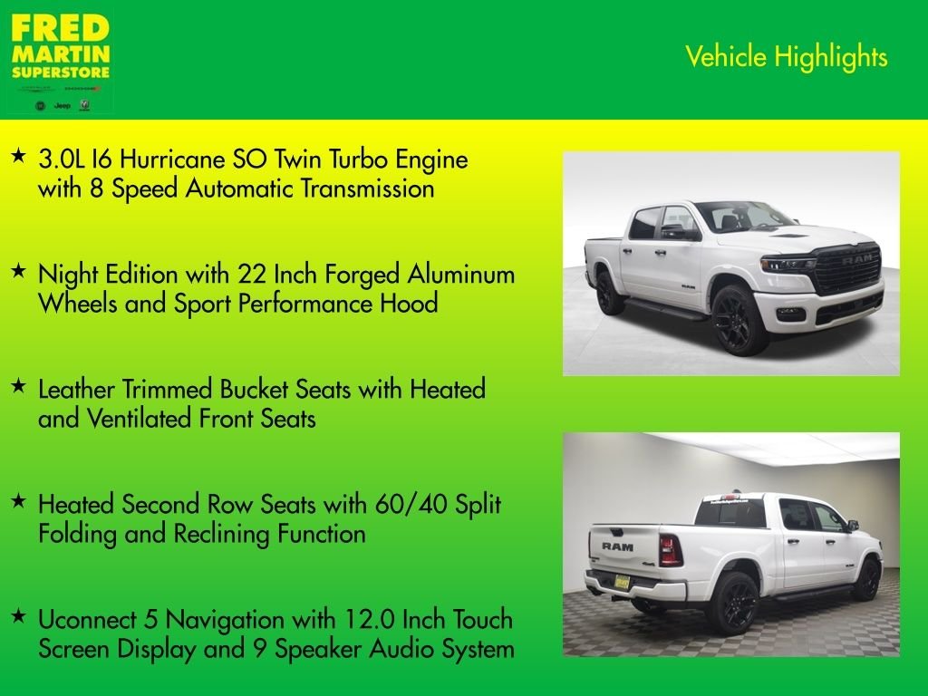 New 2026 Bright White Clear-Coat Exterior Paint RAM Laramie image 7