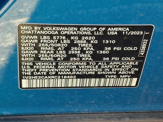 Certified Used 2024 Blue Volkswagen 2.0T SE w/Technology image 27
