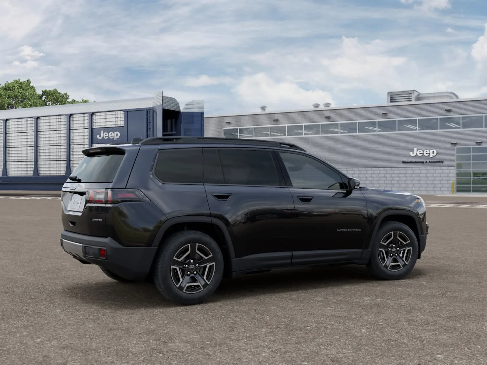 New 2026 Diamond Black Crystal Pearlcoat Jeep Limited image 4
