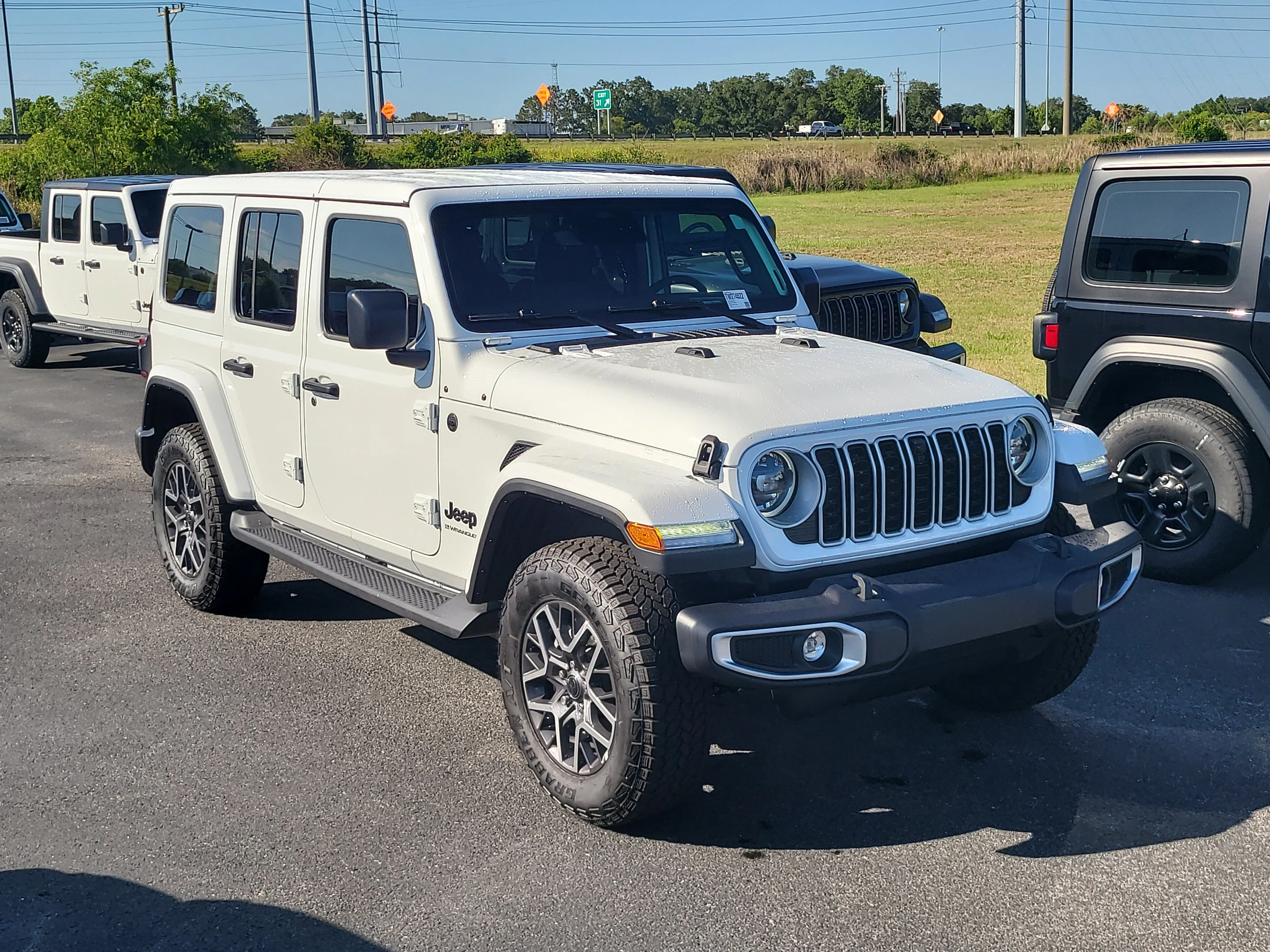 New 2026 Bright White Clearcoat Jeep Sahara image 2