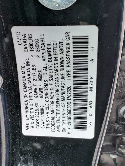 Used 2013 Black Honda Si image 10