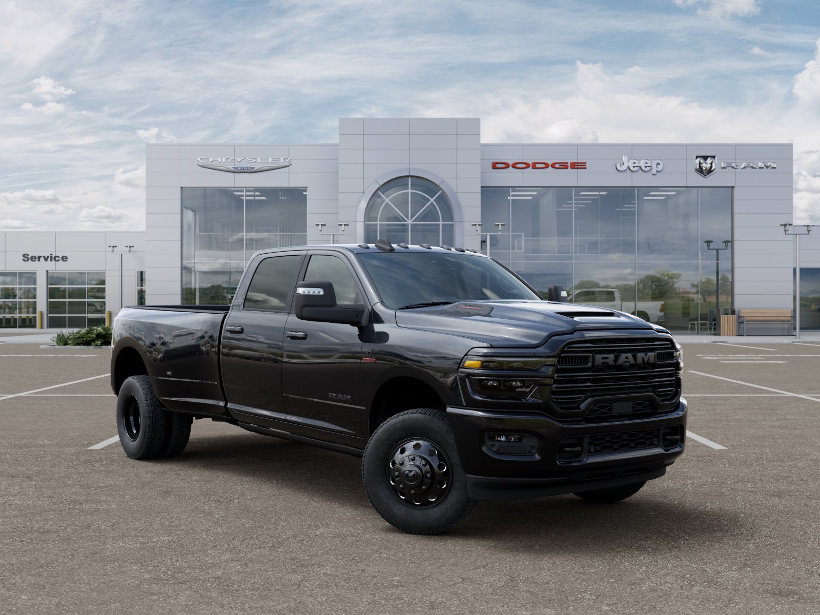 New 2026 Diamond Black Crystal Pearl-Coat Exterior Paint RAM Laramie image 33