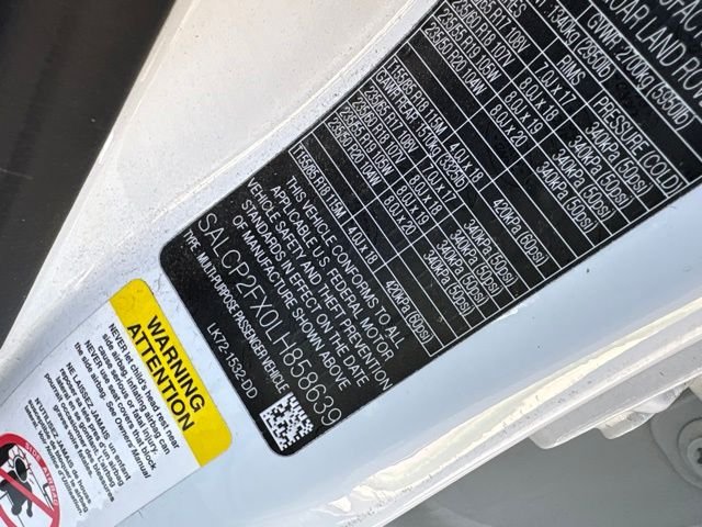 Used 2020 White Land Rover SE image 9