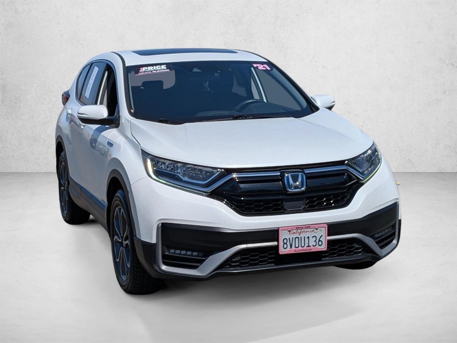 Used 2021 Platinum White Pearl Honda EX image 3