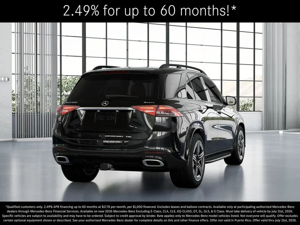 New 2026 Obsidian Black Metallic Mercedes-Benz GLE 450 image 23