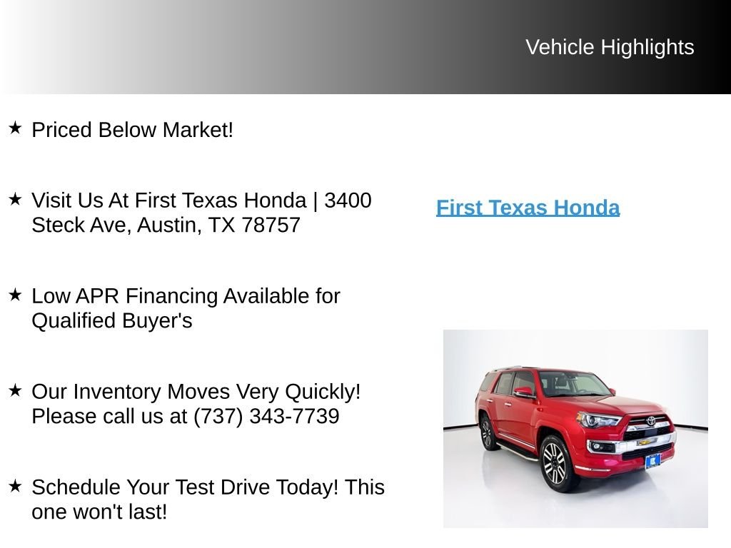 Used 2022 Barcelona Red Metallic Toyota Limited image 9