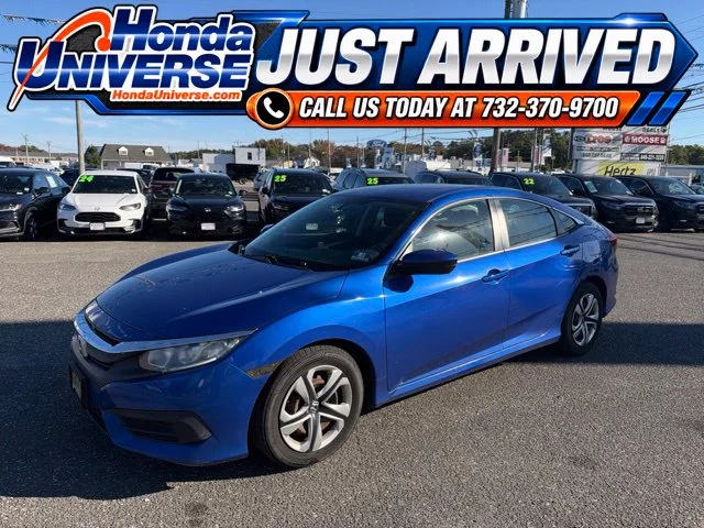 Certified Used 2017 Aegean Blue Metallic Honda LX image 1