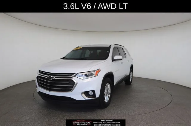 Used 2021 White Chevrolet 3LT W/Leather image 1