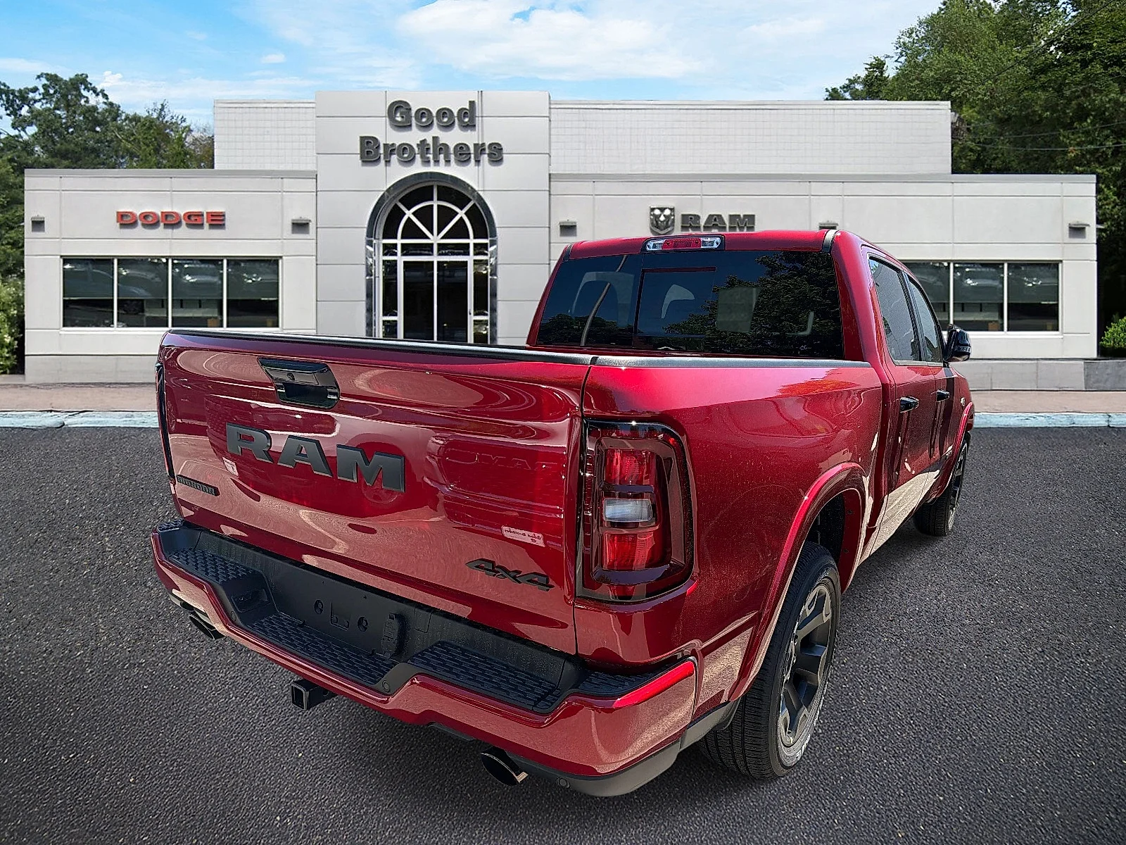 New 2026 Molten Red Pearl-Coat Exterior Paint RAM Big Horn Crew Cab 4x4 5
