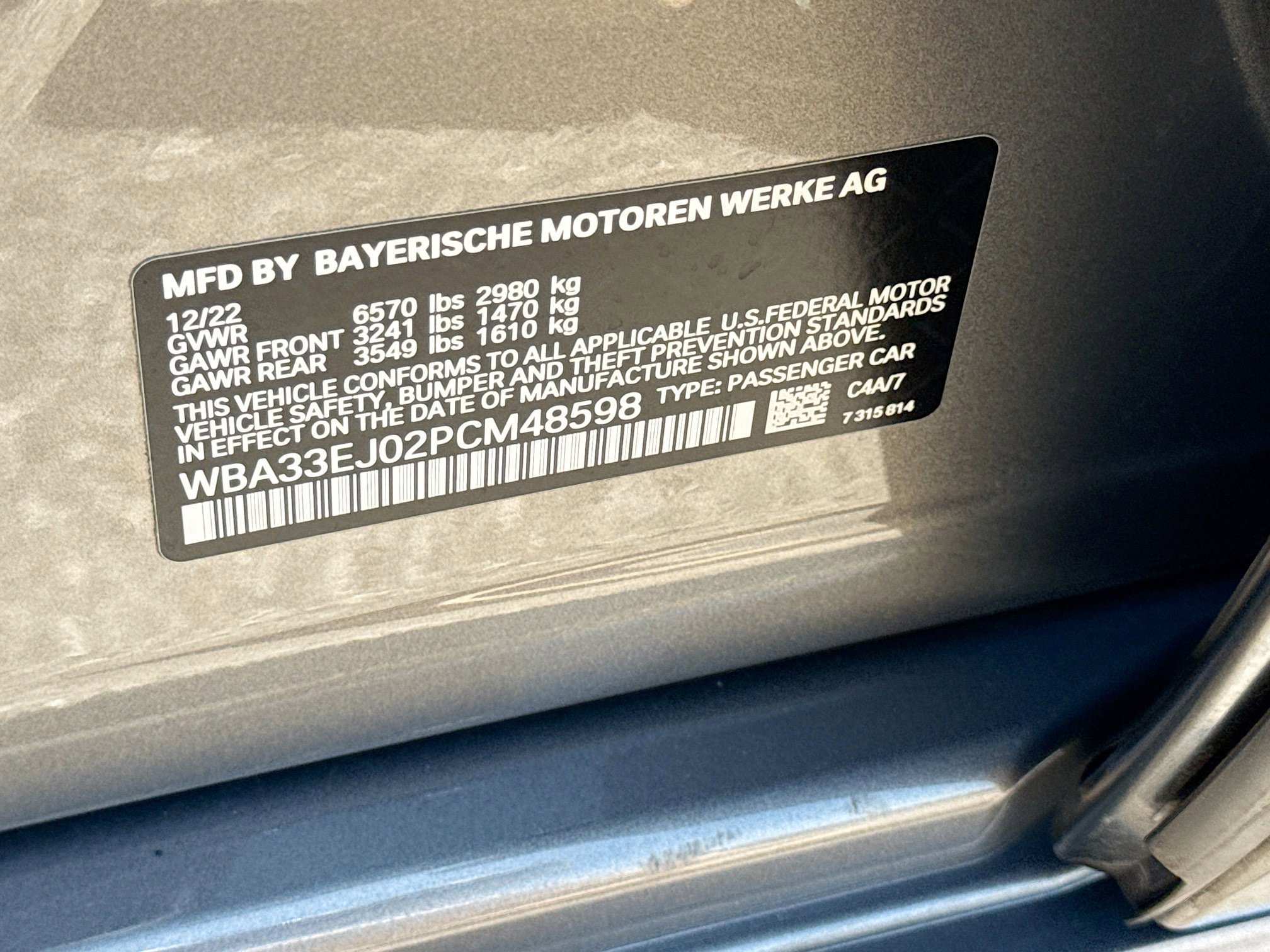 Used 2023 Oxide Grey Metallic BMW 760i xDrive image 44