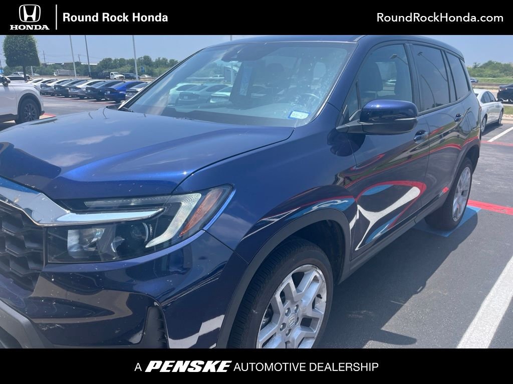 Certified Used 2024 Obsidian Blue Pearl Honda EX-L image 1