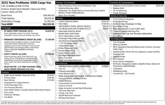 Used 2022 Silver Ram High Roof image 33