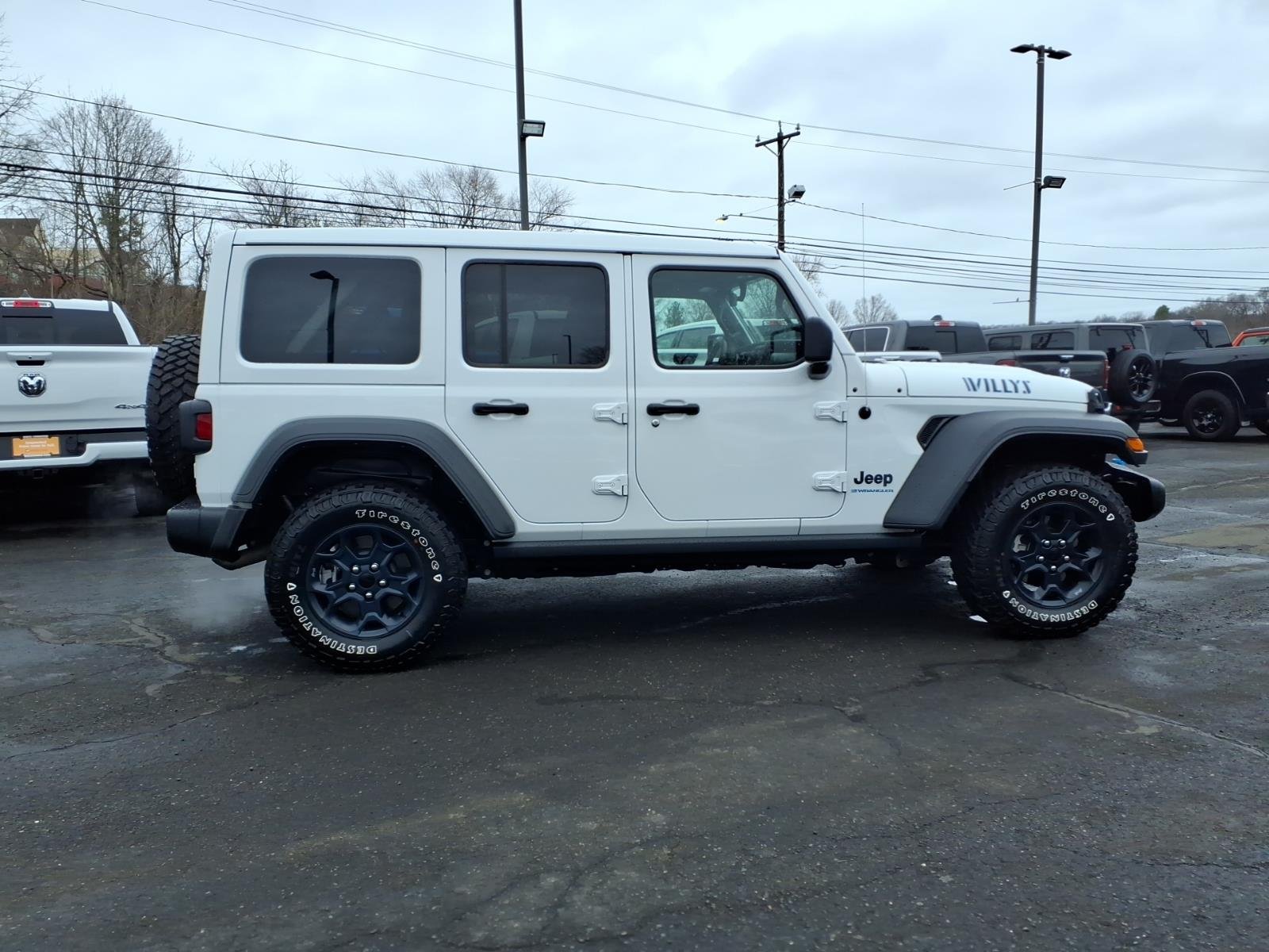 Certified 2023 Jeep Wrangler 4xe Willys 4XE with VIN 1C4JJXN63PW621229 for sale in Branford, CT