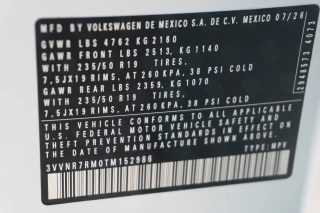 New 2026 Pure White Volkswagen 2.0T SE image 34