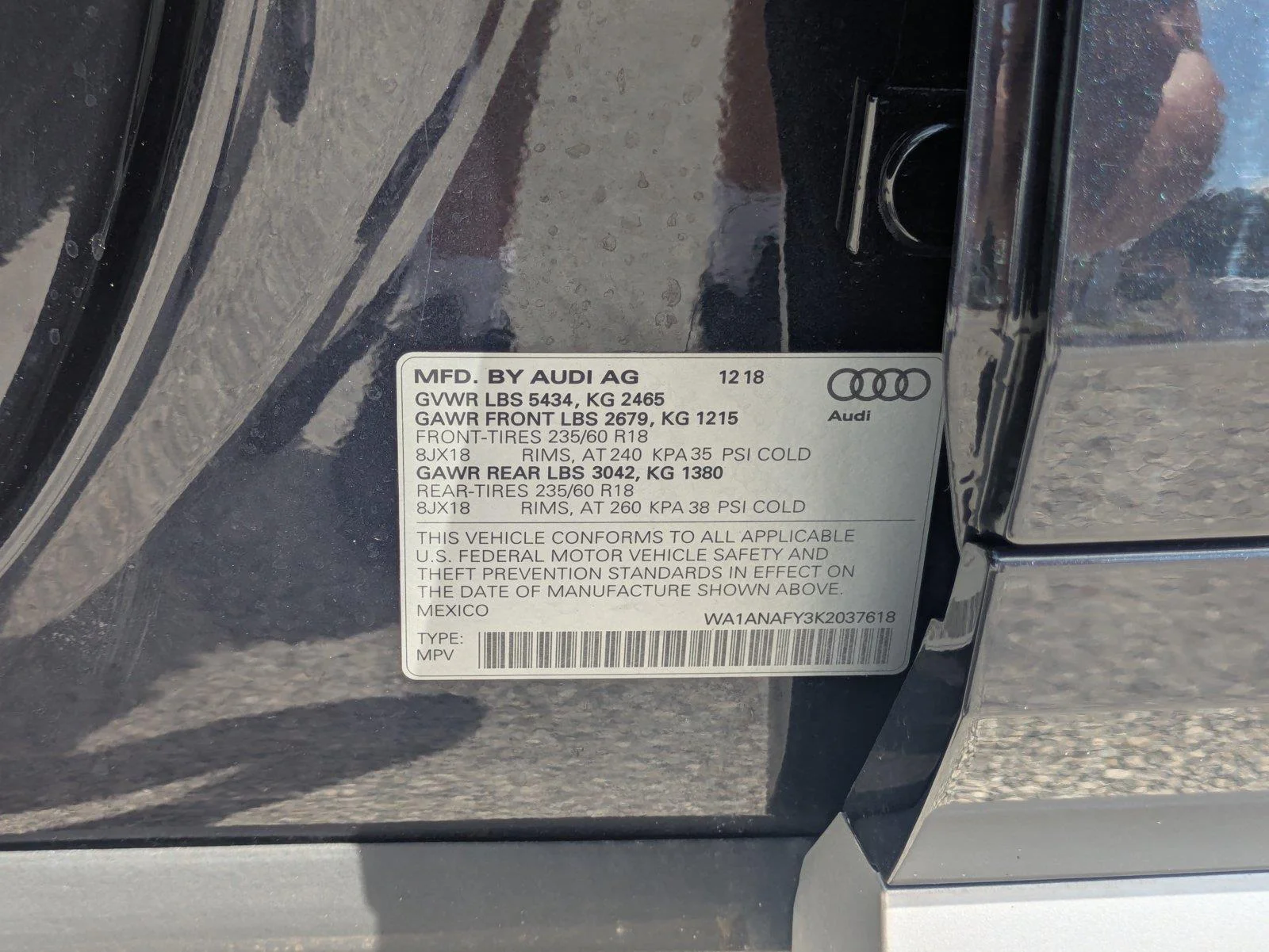 Used 2019 Moonlight Blue Metallic Audi Premium image 21