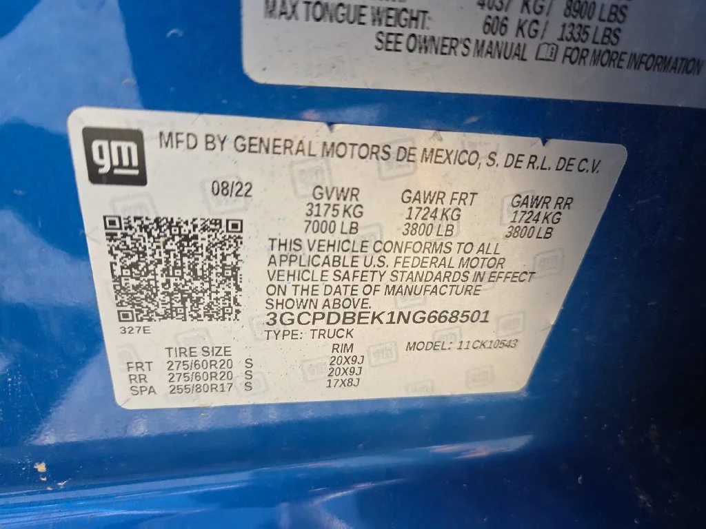 Certified Used 2022 Blue Chevrolet Custom image 23