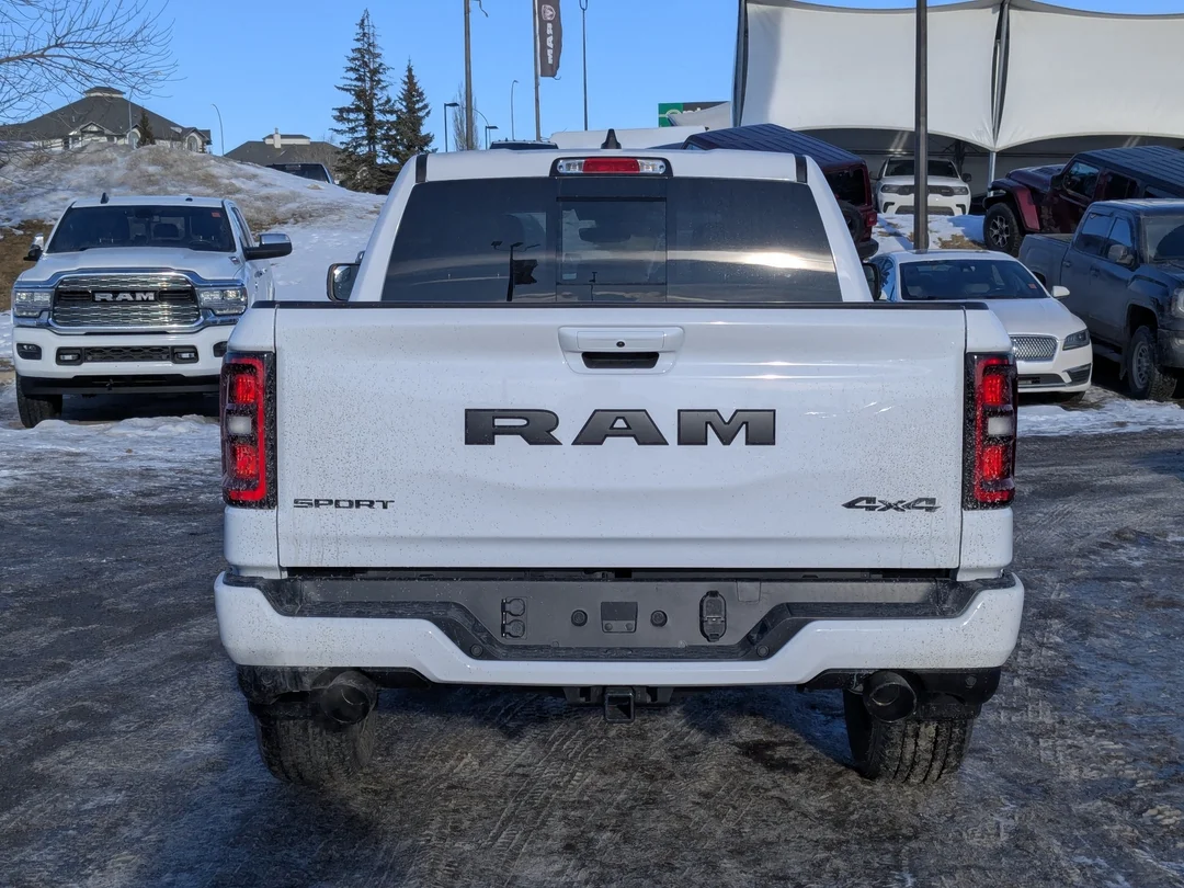 New 2026 White RAM Sport - - 64 Box - Panoramic Sunroof - Sport Performance Hood - Hurricane Turbo & More! image 7