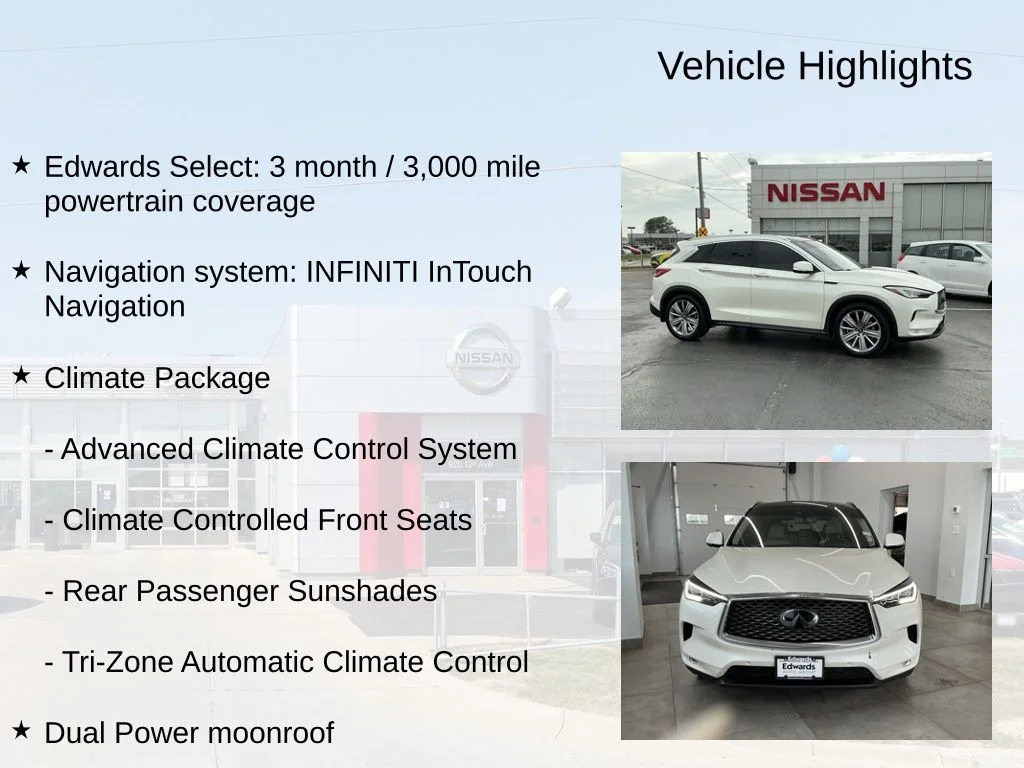 Used 2021 White INFINITI Sensory image 7