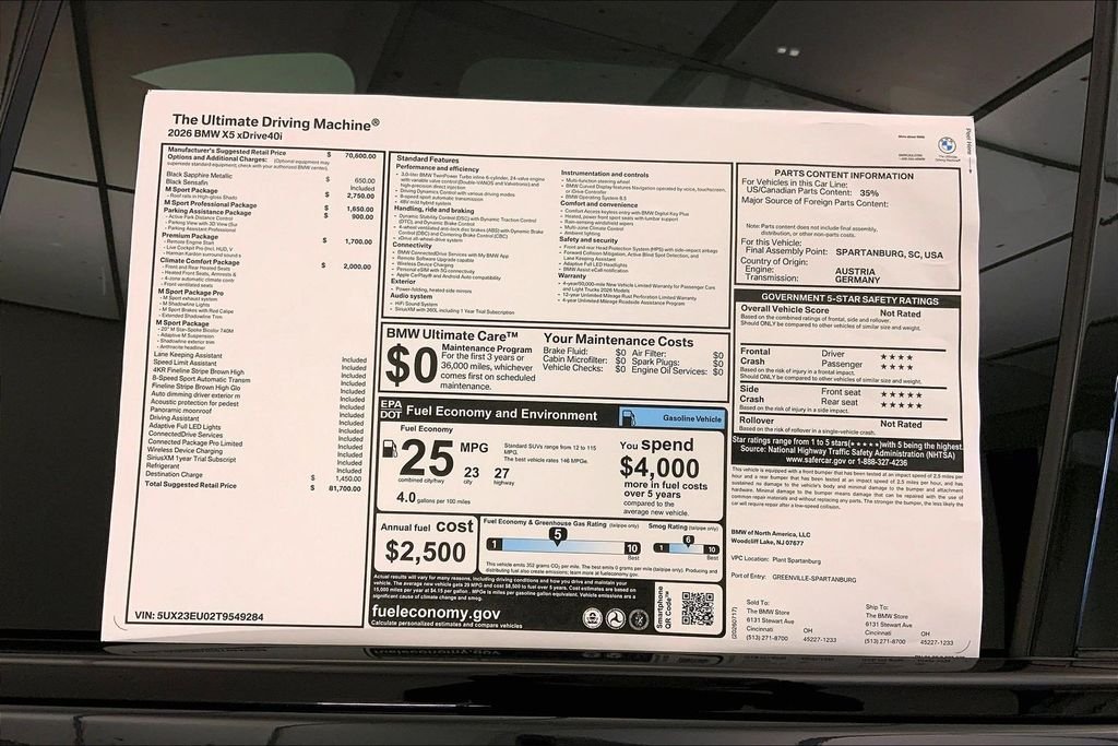 New 2026 Black Sapphire Metallic BMW  image 12