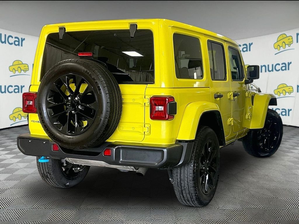 Used 2024 Yellow Jeep Sahara 4xe image 6