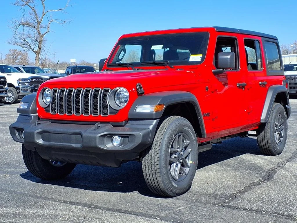 New 2026 Firecracker Red Clear-Coat Exterior Paint Jeep Sport image 2