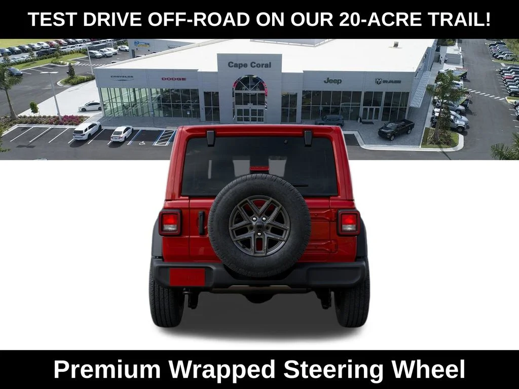 New 2026 Firecracker Red Clear-Coat Exterior Paint Jeep Sport S image 8
