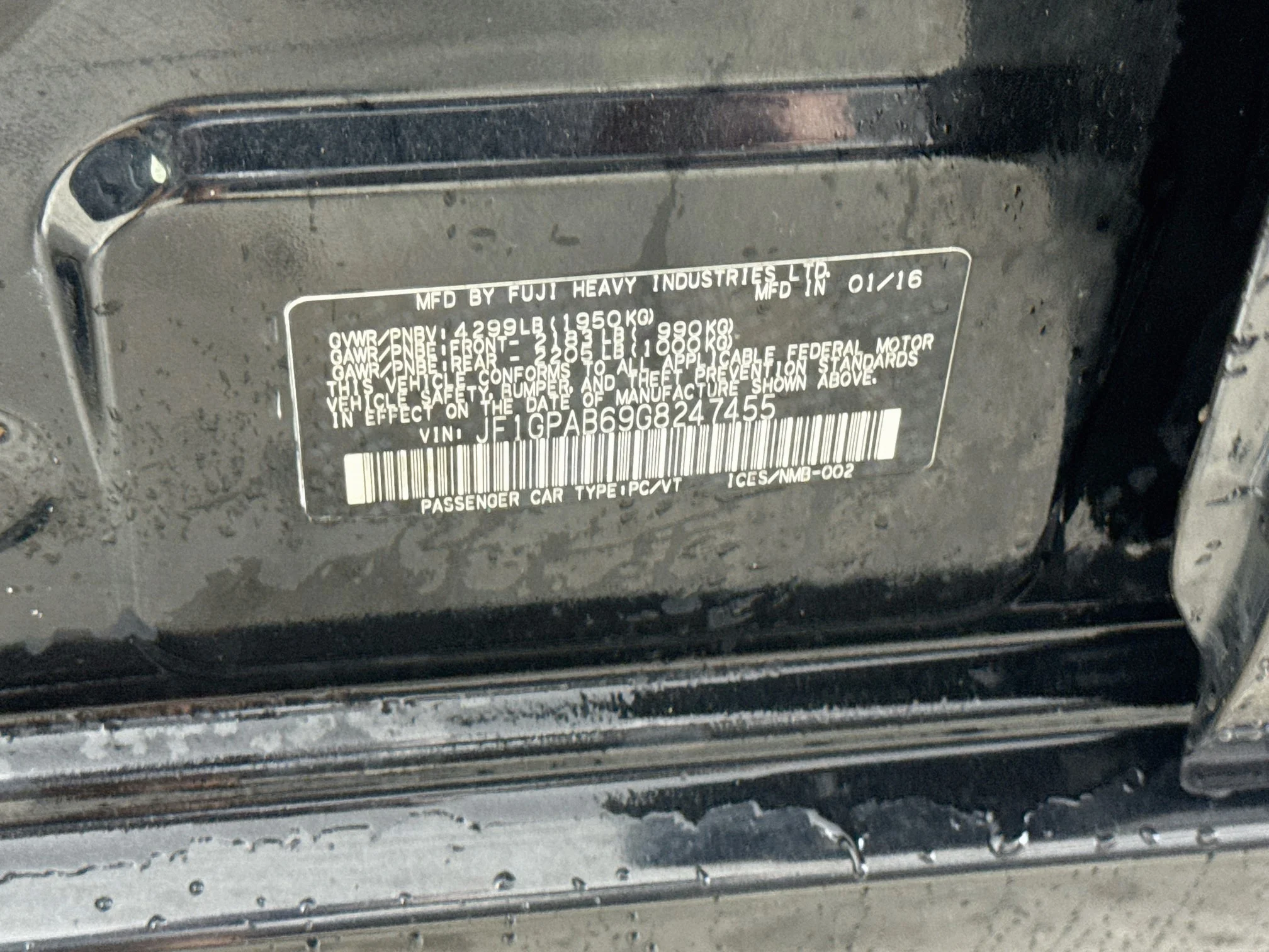 Used 2016 Crystal Black Silica Subaru 2.0i Premium image 29