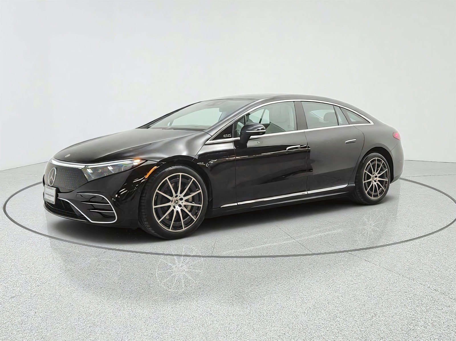 Certified Used 2023 Obsidian Black Metallic Mercedes-Benz EQS 450+ Sedan image 1