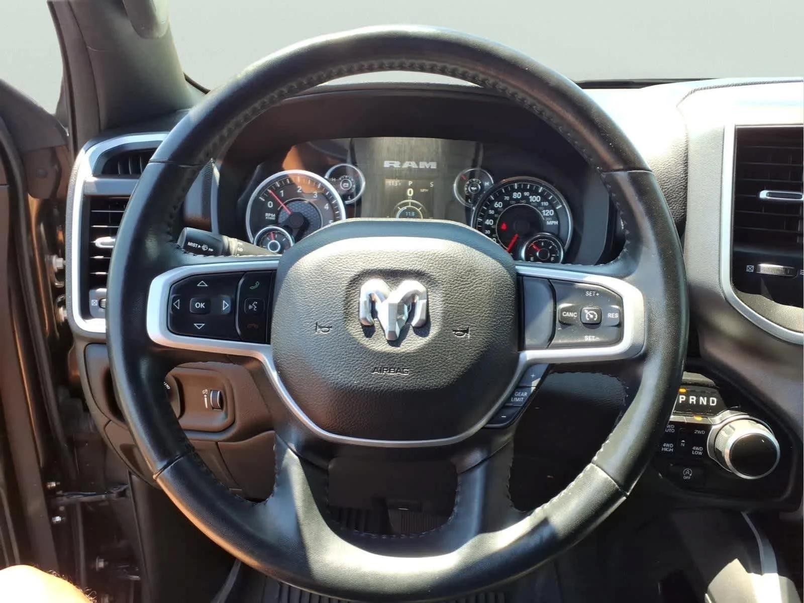 Used 2023 Granite Crystal Metallic Clearcoat Ram Big Horn image 17