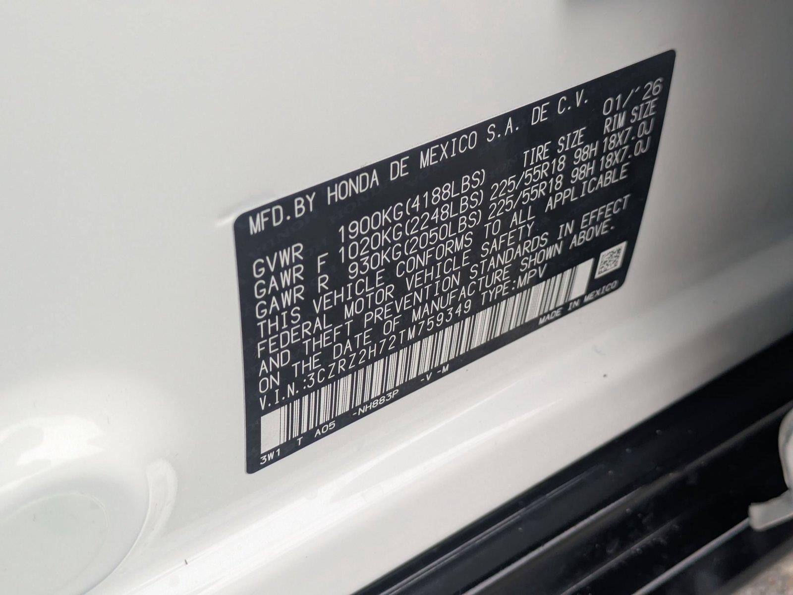 Used 2026 Platinum White Pearl Honda EX-L image 35