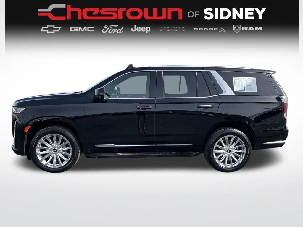 Used 2023 Black Cadillac Premium Luxury image 2