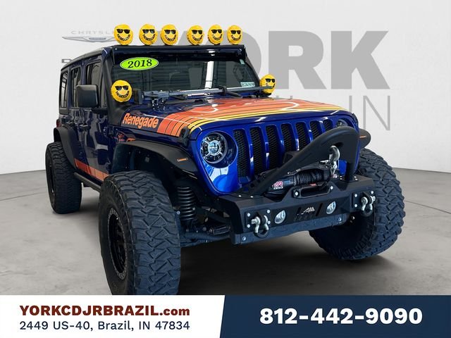 Used 2018 Blue Jeep Unlimited Sport S image 7