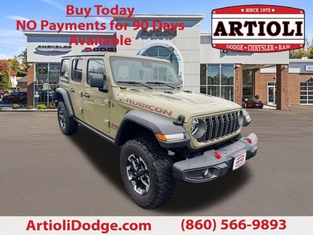 Certified Used 2025 Green Jeep Rubicon image 1