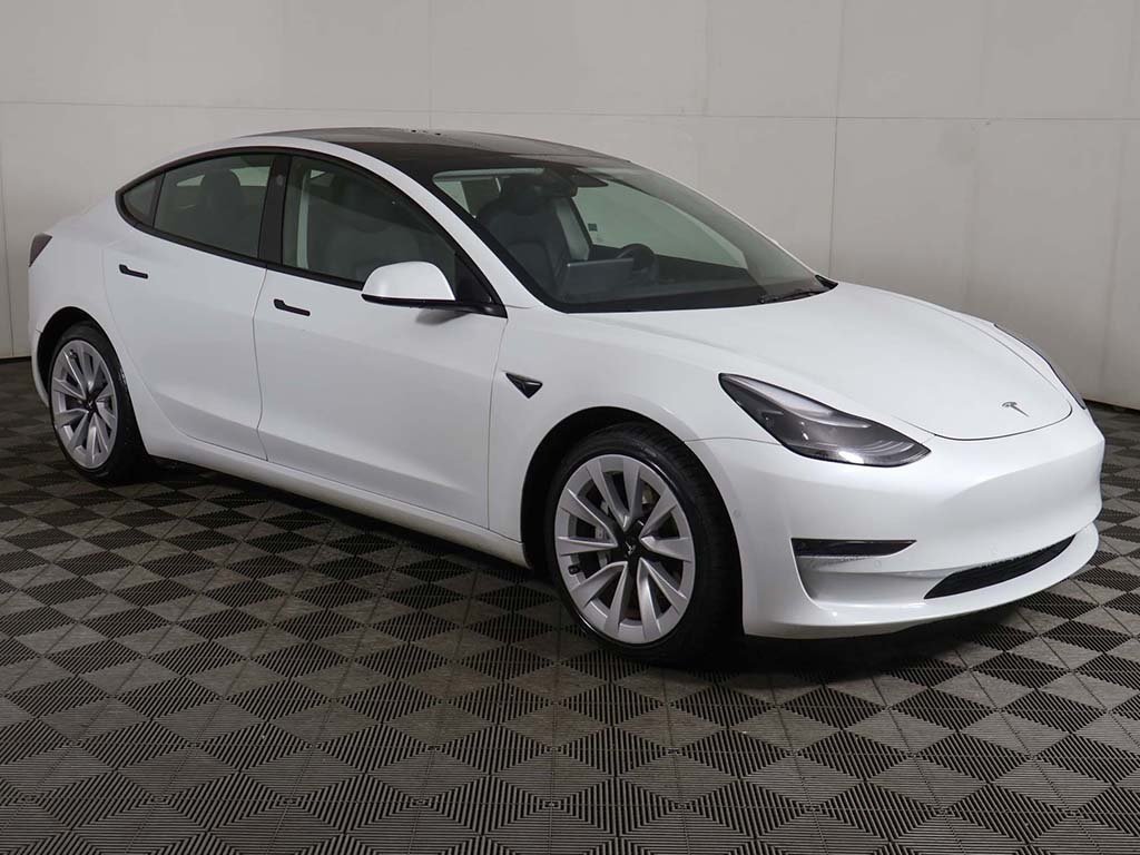 Used 2022 Tesla Model 3 Base with VIN 5YJ3E1EA1NF350879 for sale in Parma, OH