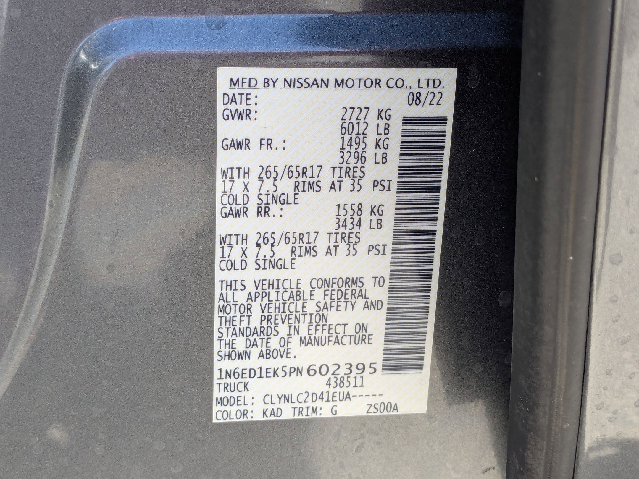 Used 2023 Gray Nissan Crew Cab SV 4x4 image 30