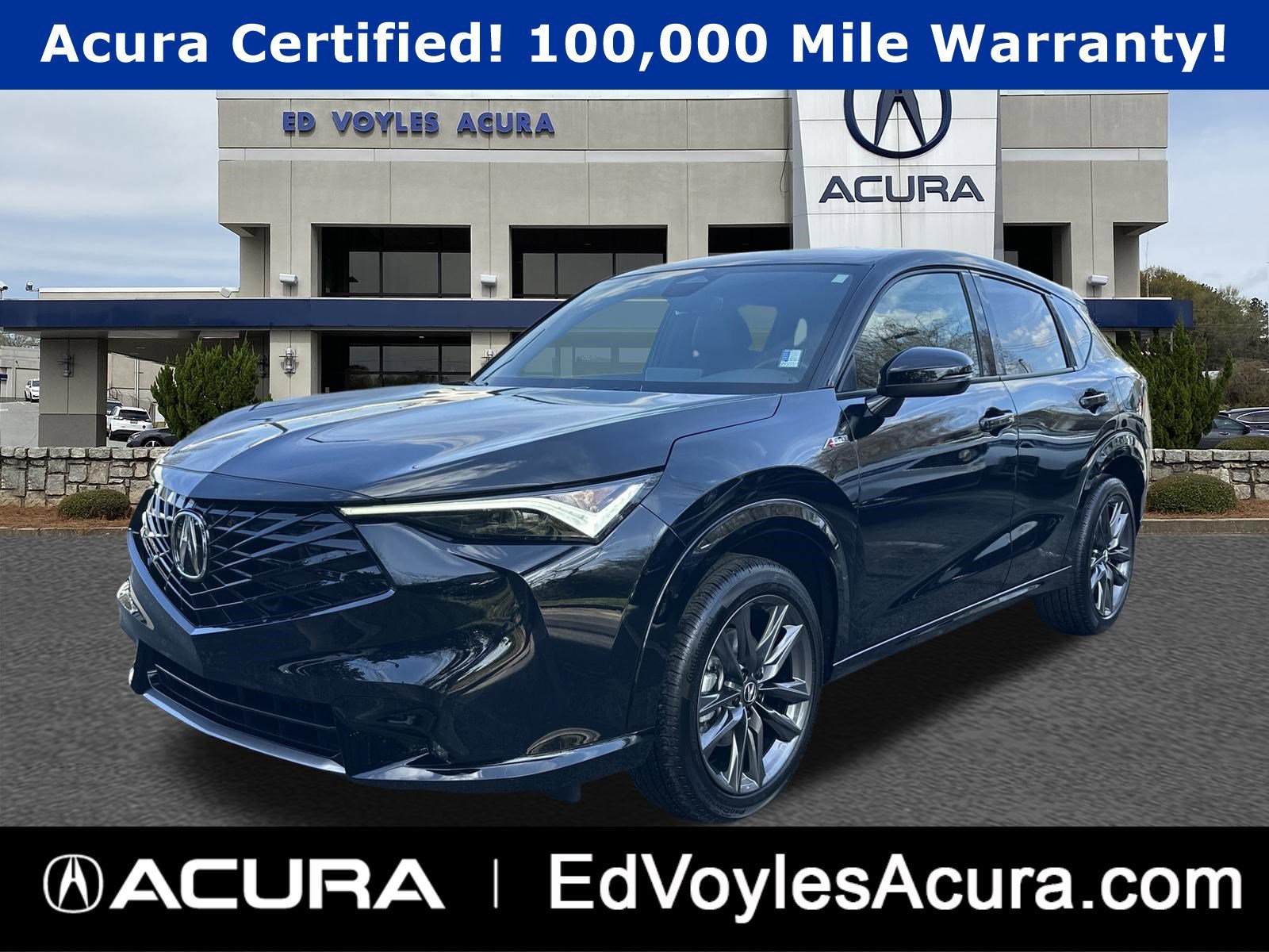 Used 2025 Crystal Black Pearl Acura w/A-Spec Package image 1
