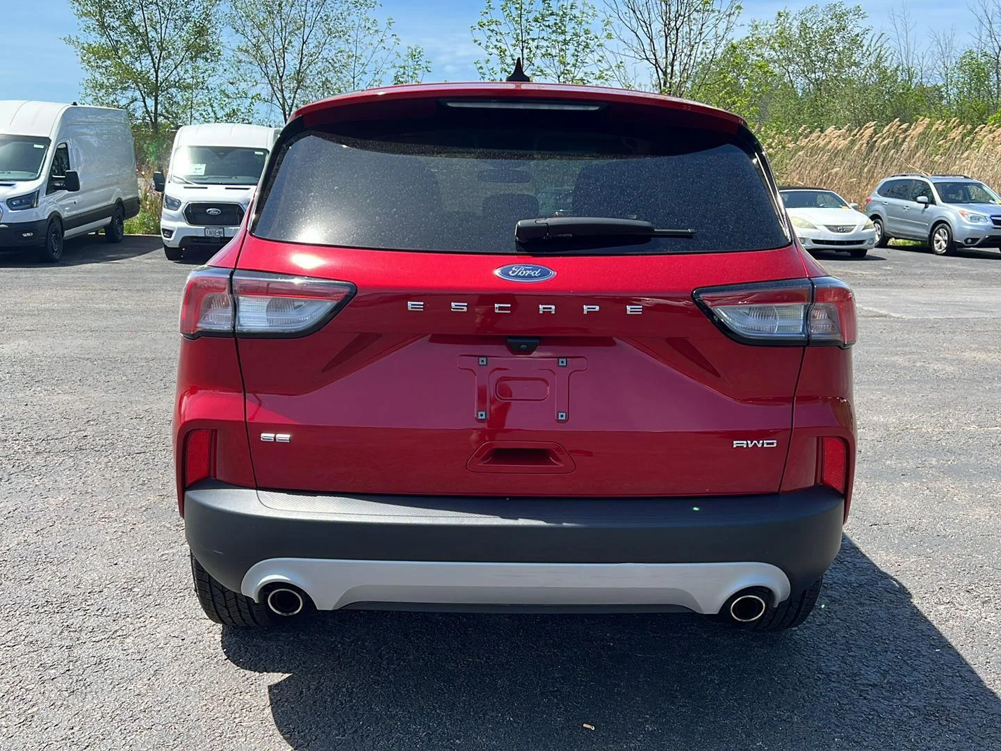 Used 2022 Rapid Red Metallic Tinted Clearcoat Ford SE image 19