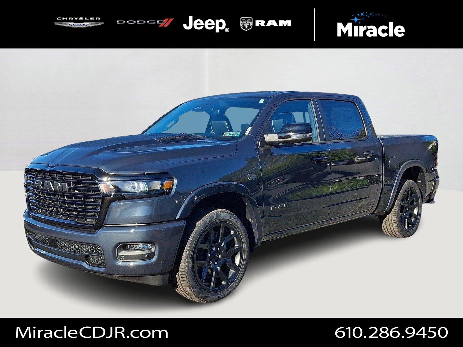 New 2027 Forged Blue Metallic Exterior Paint RAM Laramie image 1