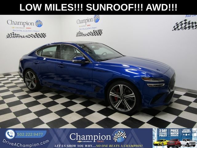 Blue 2025 Genesis G70 Sedan Rear-Wheel Drive