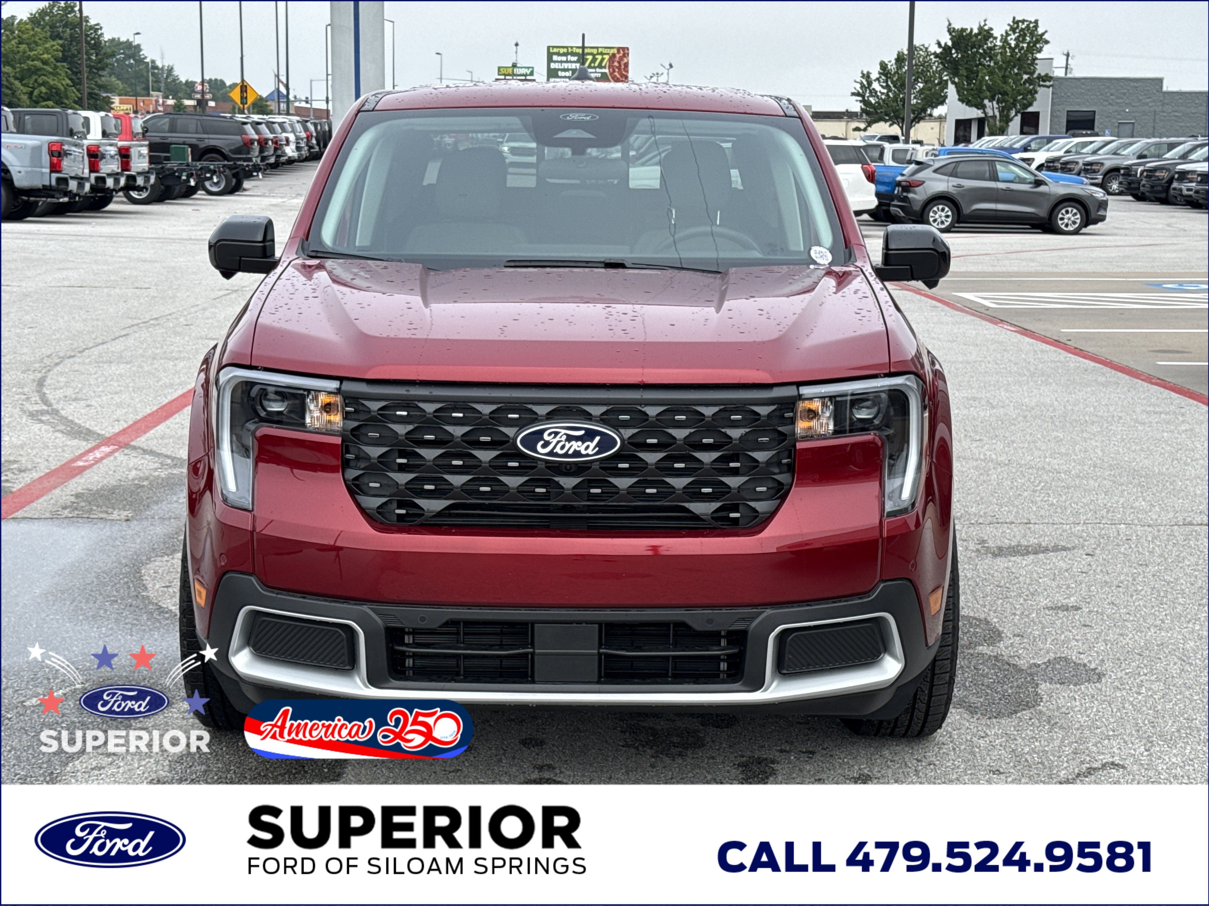 New 2026 Ruby Red Metallic Tinted Clearcoat Ford Lariat AWD image 13