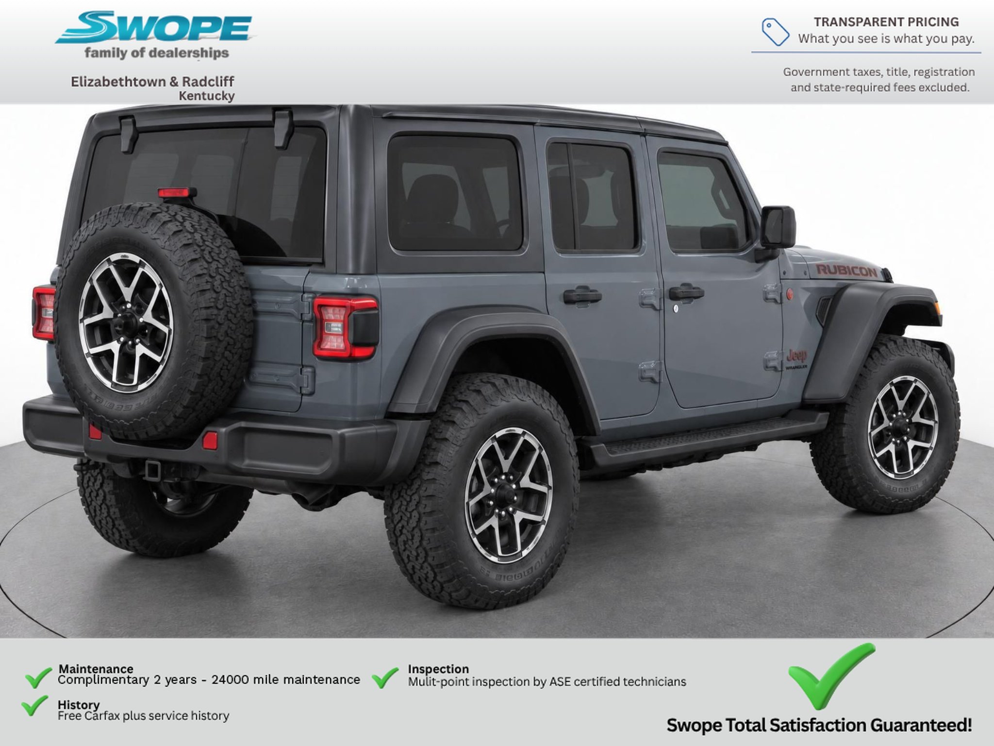 Used 2024 Anvil Clear Coat Jeep Rubicon image 5