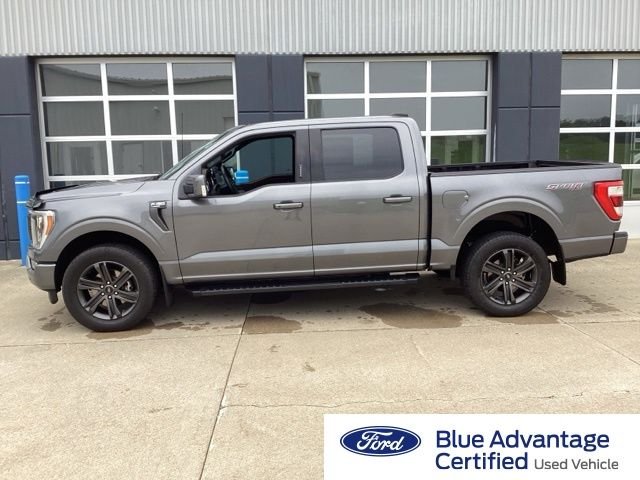 Certified Used 2022 Gray Metallic Ford Lariat image 1