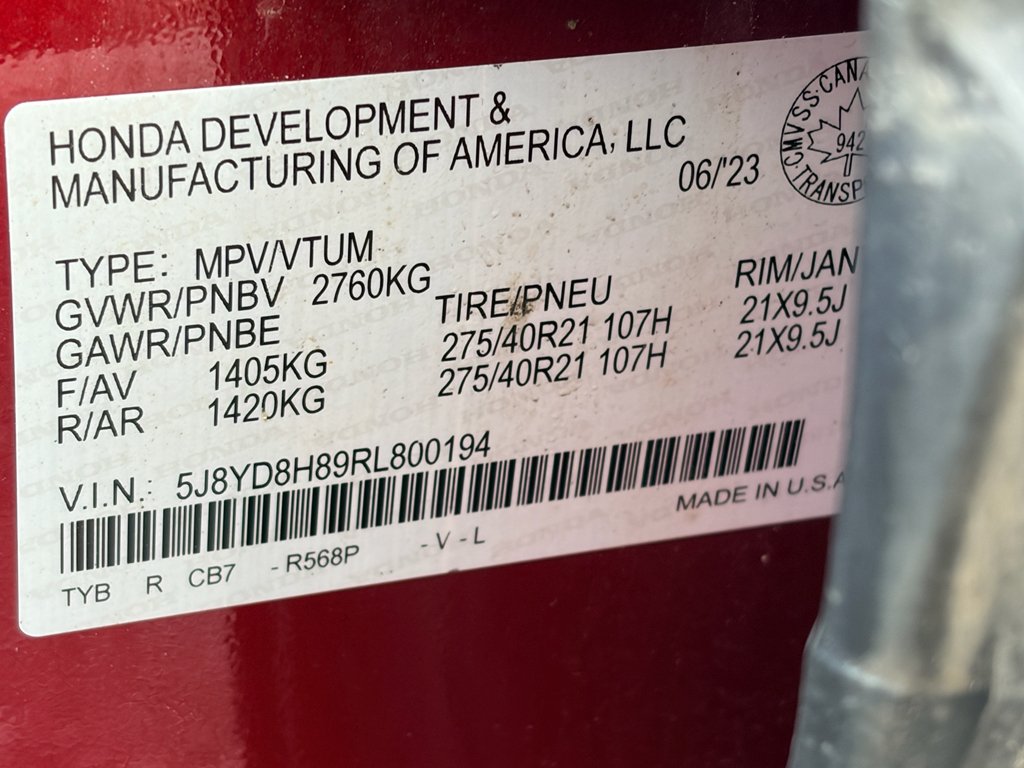 Used 2024 Performance Red Pearl Acura Type S w/Advance Package image 15