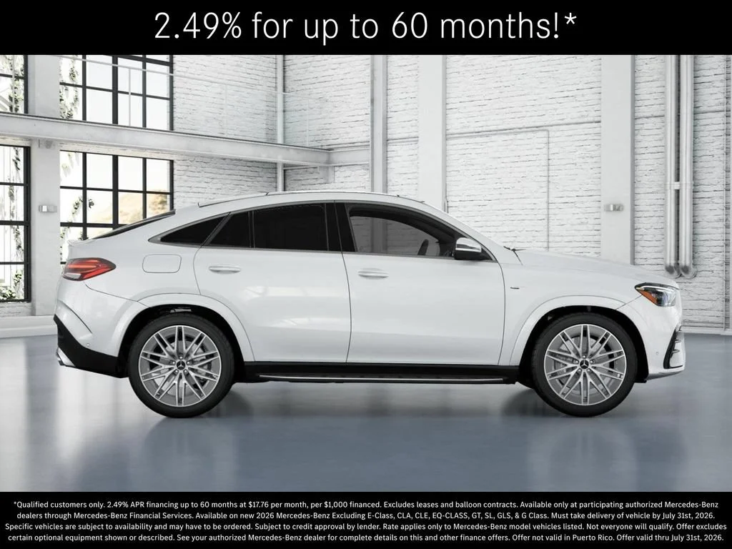 New 2026 MANUFAKTUR Moonlight White Metallic Mercedes-Benz AMG® GLE 53 4MATIC+ Coupe image 44